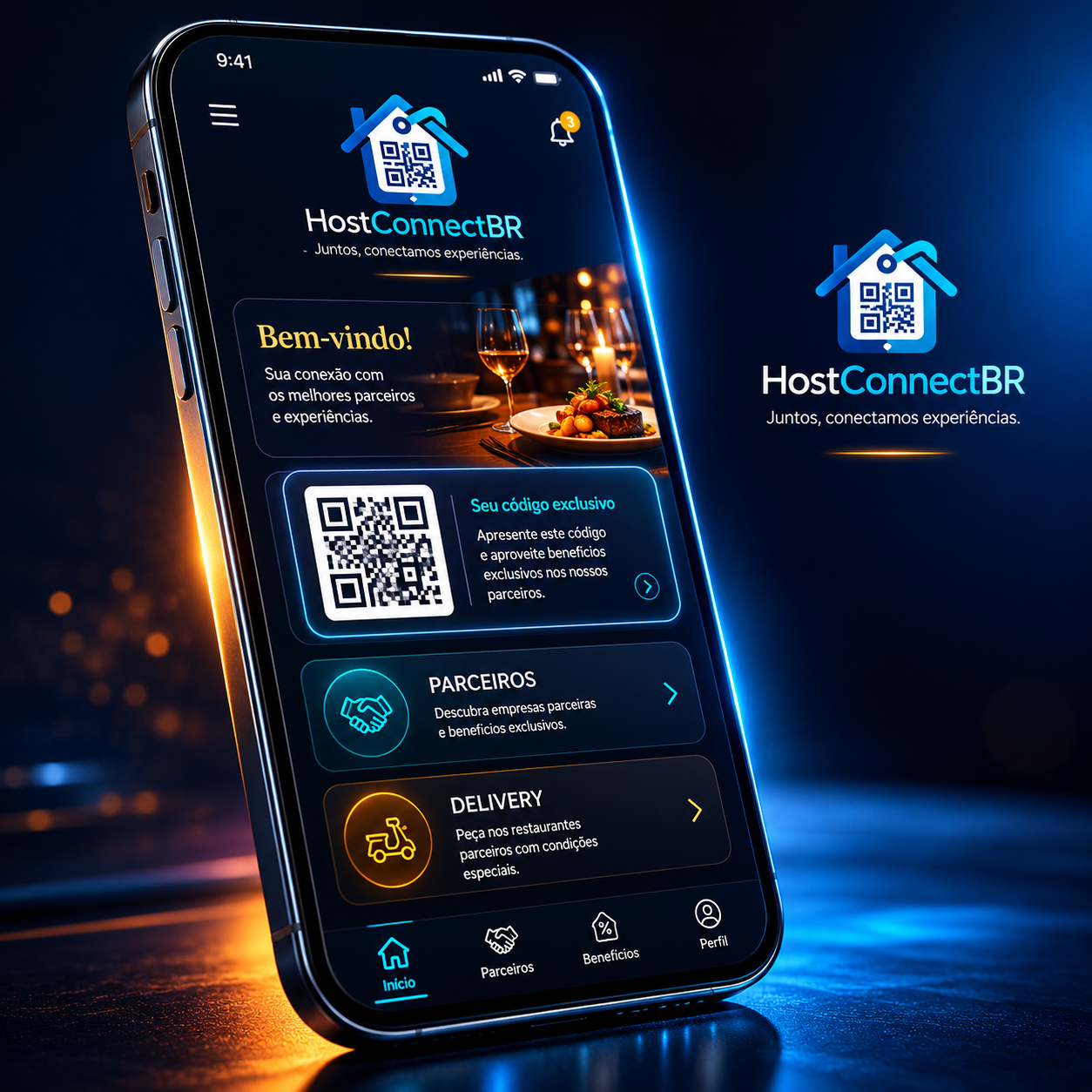 Portal HostConnectBR no smartphone